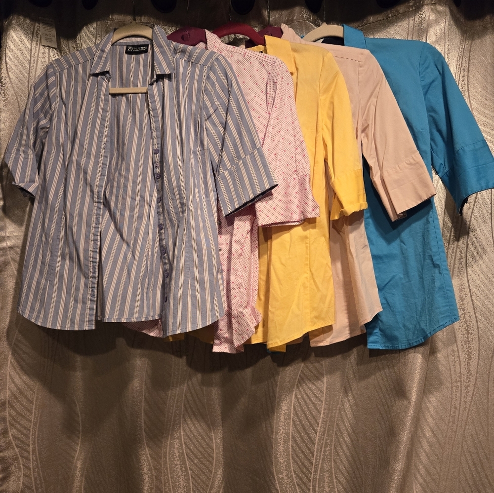 7th Avenue New York And Company Dress Shirt Bundle of 5